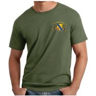 Full Color Unit Crest Tee - Heather Green